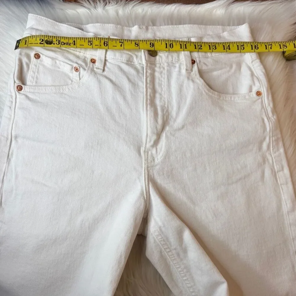 GAP High Rise Stride Ankle Jeans White Size 30/10P